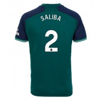 Camisa de Futebol Arsenal William Saliba #2 Equipamento Alternativo 2023-24 Manga Curta
